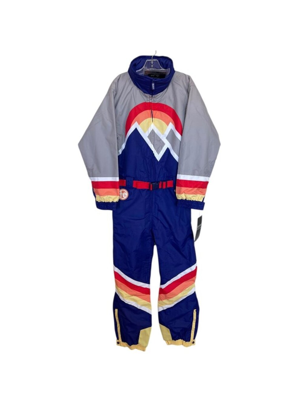 Tipsy Elves Mens Retro Mountain Waterproof Snow Ski Suit Size Medium Blue